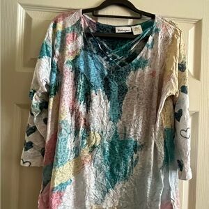 Patchington Multicolor Crinkle Tunic